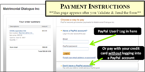 PayPal Payment Instructions